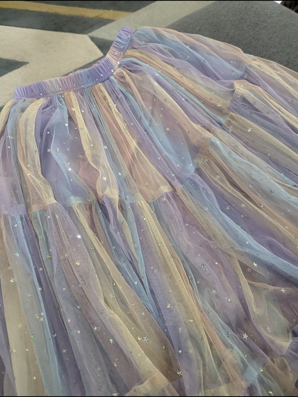 Beulah Lavender Pastel Tulle Skirt - Picture 2 of 4